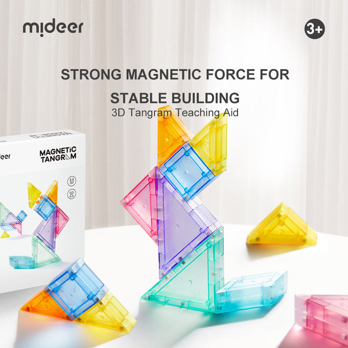 Mideer Magnetic Tangram Toy Stacking Building Magnet Blocks Available in various size Best Gifts