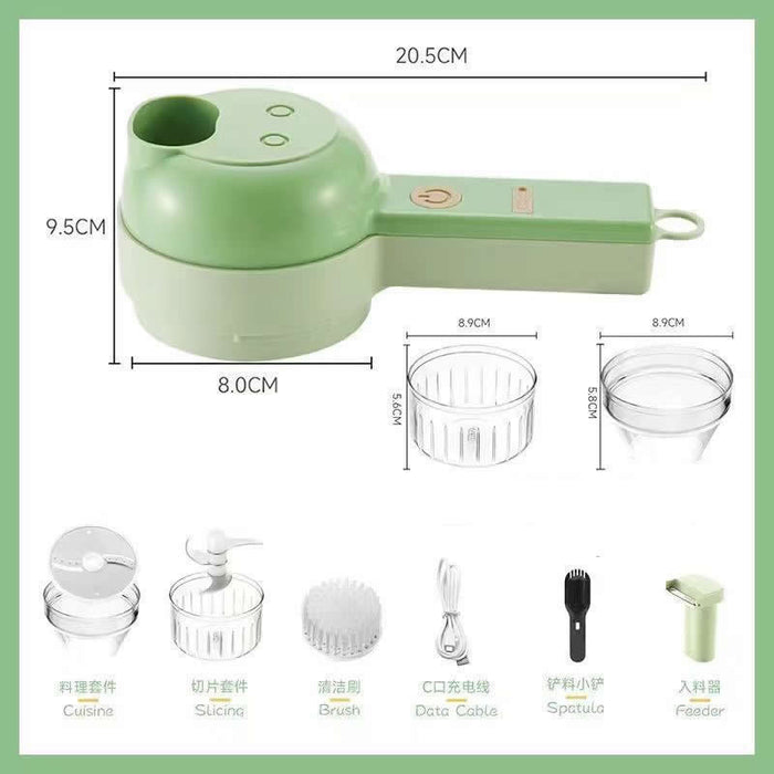 Multifunctional Electric Vegetable Cutter Wireless Electric Garlic Mashed Handheld Cutter