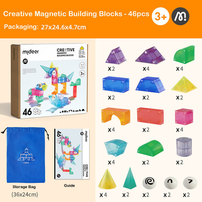 Mideer Magnetic Tangram Toy Stacking Building Magnet Blocks Available in various size Best Gifts