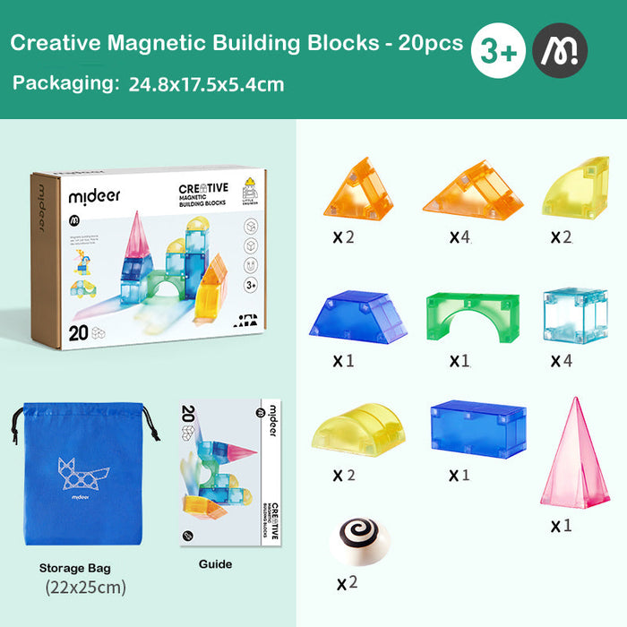 Mideer Magnetic Tangram Toy Stacking Building Magnet Blocks Available in various size Best Gifts