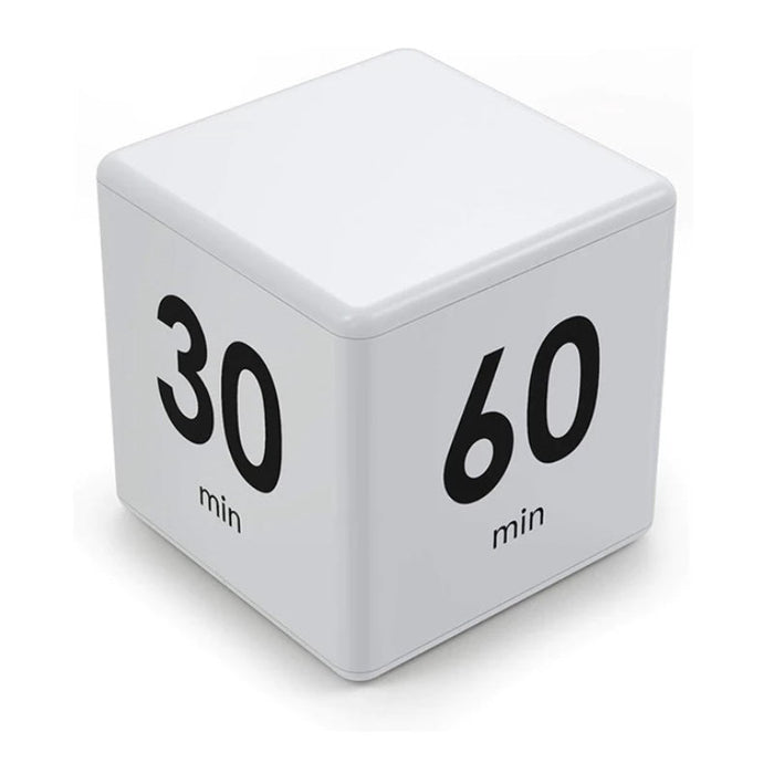 Digital Kitchen Timer Rotating Cube : 5/10/30/60 Min Presets & Custom Countdown for Baking Cooking Studying Baby Cry Monitor