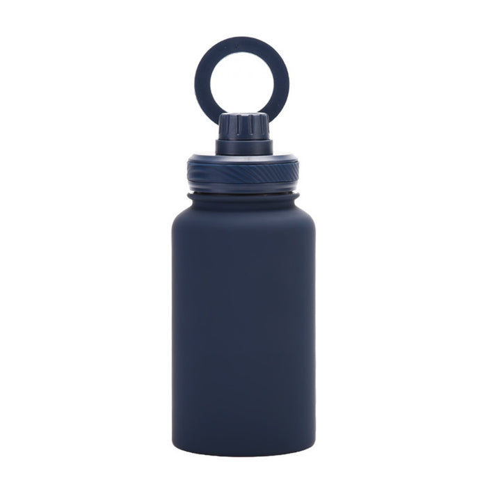 Magnetic Phone Stand Water Bottle - 650ml Stainless Steel Insulated Sports Bottle for Outdoor Use