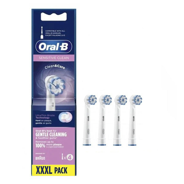 [Sensitive Clean] Oral B replacement rechargeable toothbrush heads - 4/ 8/ 10 counts