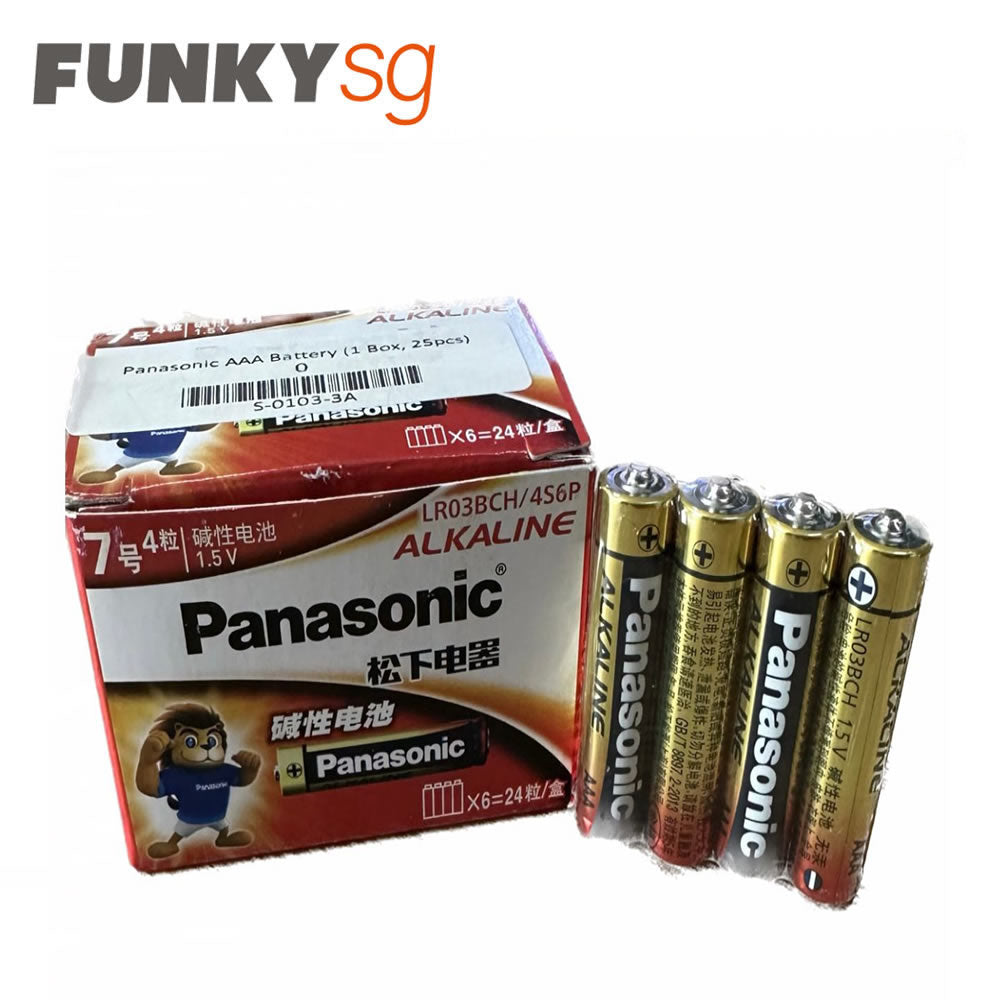 Panasonic AAA Batteries 1.5V-Box of 24 — FUNKY.sg