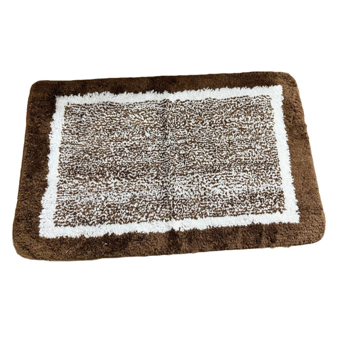 [Extra 80x50cm] Bathroom Floor Mat Water Absorbent Carpet Cotton Non-Slip Door Mats Bedroom Floor Home Bath Rugs