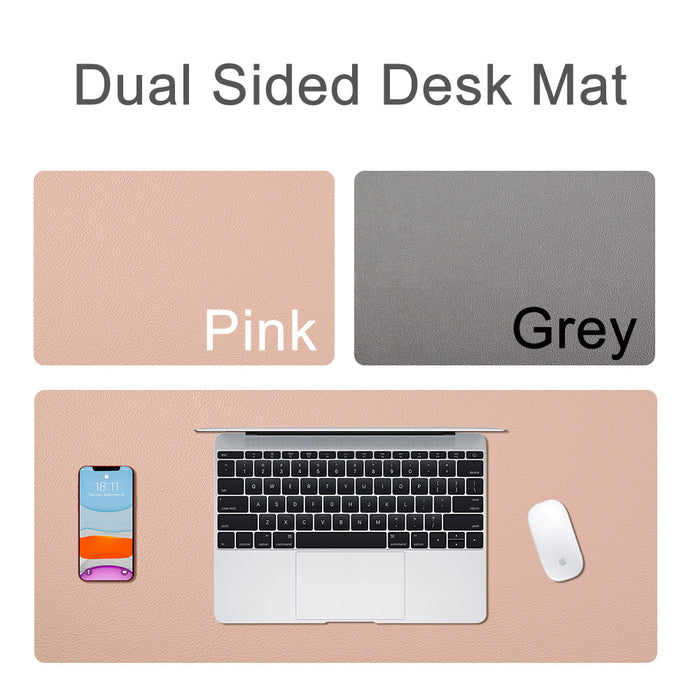 PVC Surface Desk Mat Mousepad/ Multi Use Pad for Accessories Lining Gamers Gaming Mouse and Keyboard Double-Sided