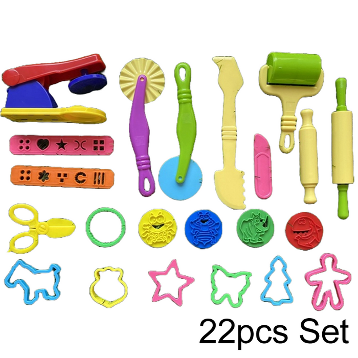 Play Dough Tools 19/20/22/41pcs Set Cutter Rolling Pin Stamp For Kids Playdough Clay Cutting