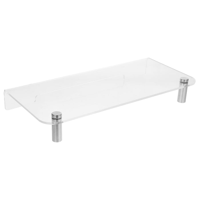 Acrylic Monitor Stand with Aluminum Rod Legs available in varies length