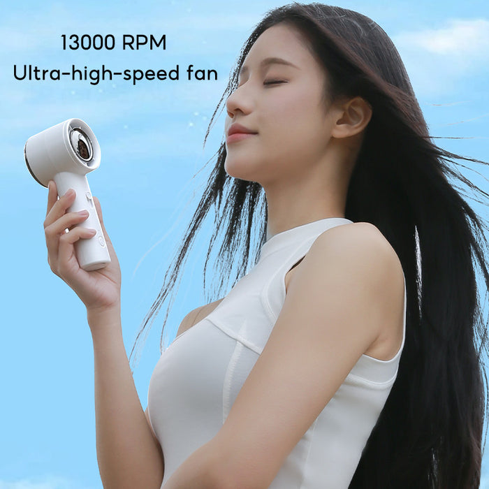 Turbo Fan 13000RPM High-Speed Brushless Handheld Outdoor Camping 2000mAh Rechargeable Battery - Model FS20