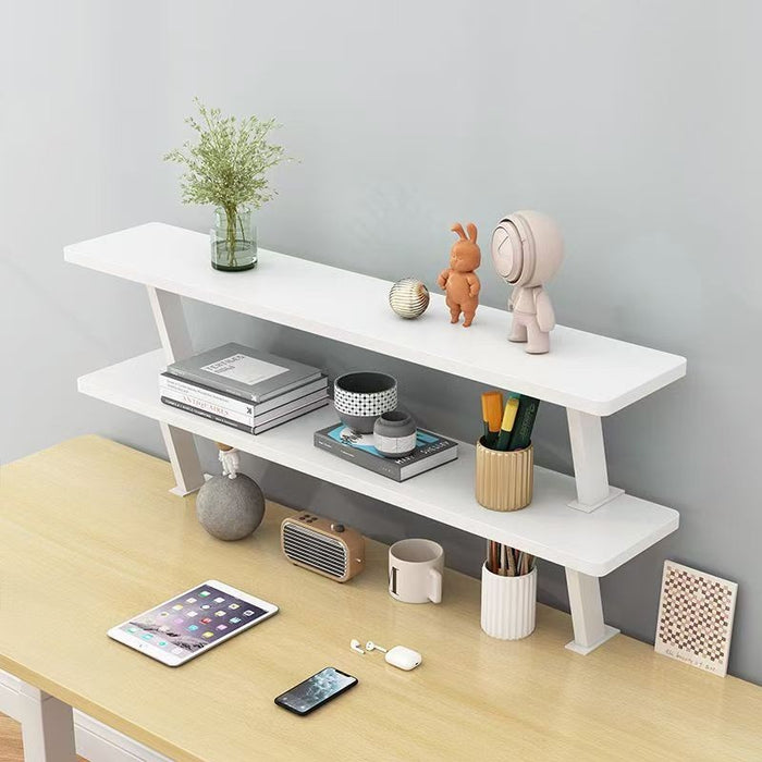 Clamp-On Monitor Riser & Elevated Desk Storage Rack, Floating Desktop Bookshelf Available in 40/60/80/100/120cm