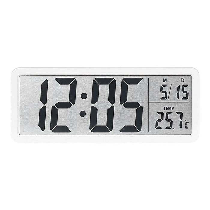 Digital wall Clock Temperature Digital Thermo Hygrometer Display Electronic Clock Simple Modern Large Screen Battery Ops