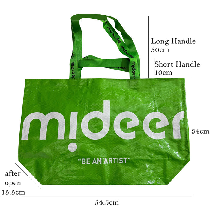 Mideer Shopping Bag, Recycle Bag, Carrier Bag, Reusable Bag with 2 handles Size: 54.5cm x 34cm