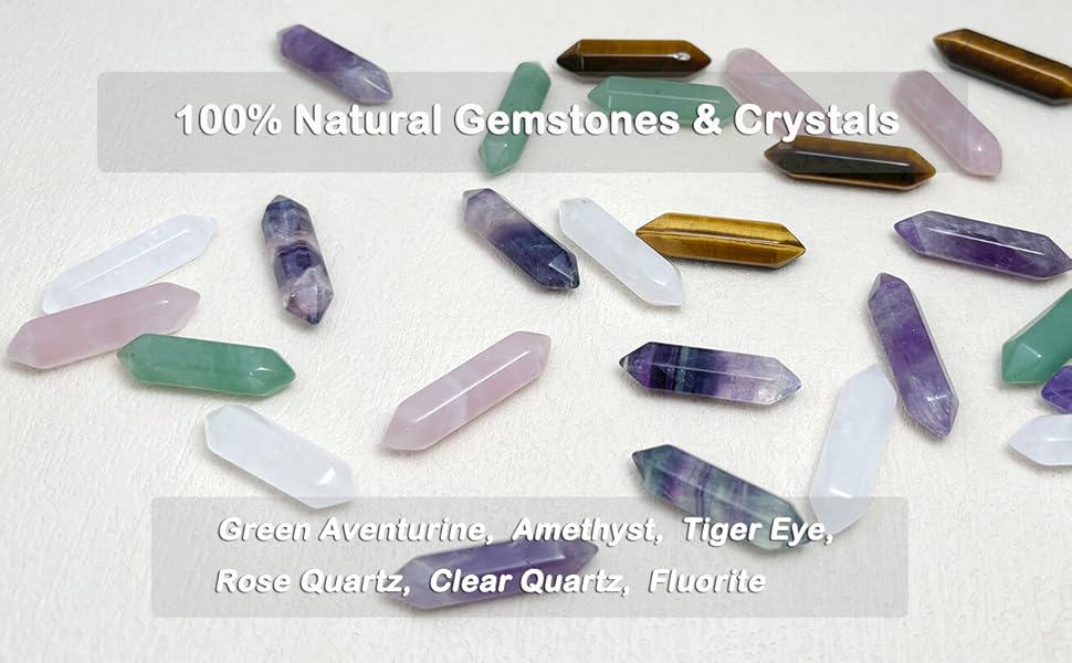 Clear Quartz Crystal, Natural Healing Crystal Reiki Energy Blancing for Meditation Gifts,  Get Well Soon Gifts